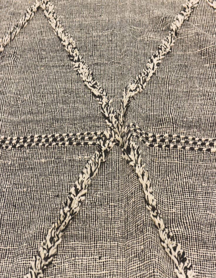 Detail image of  6' 4 x 10' 4  Hand Knotted Moroccan Wool Rug