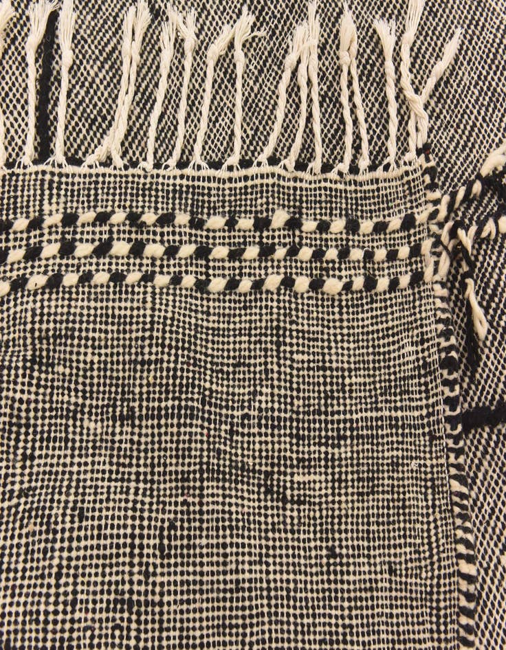 Detail image of  6' 4 x 9' 11  Hand Knotted Moroccan Wool Rug