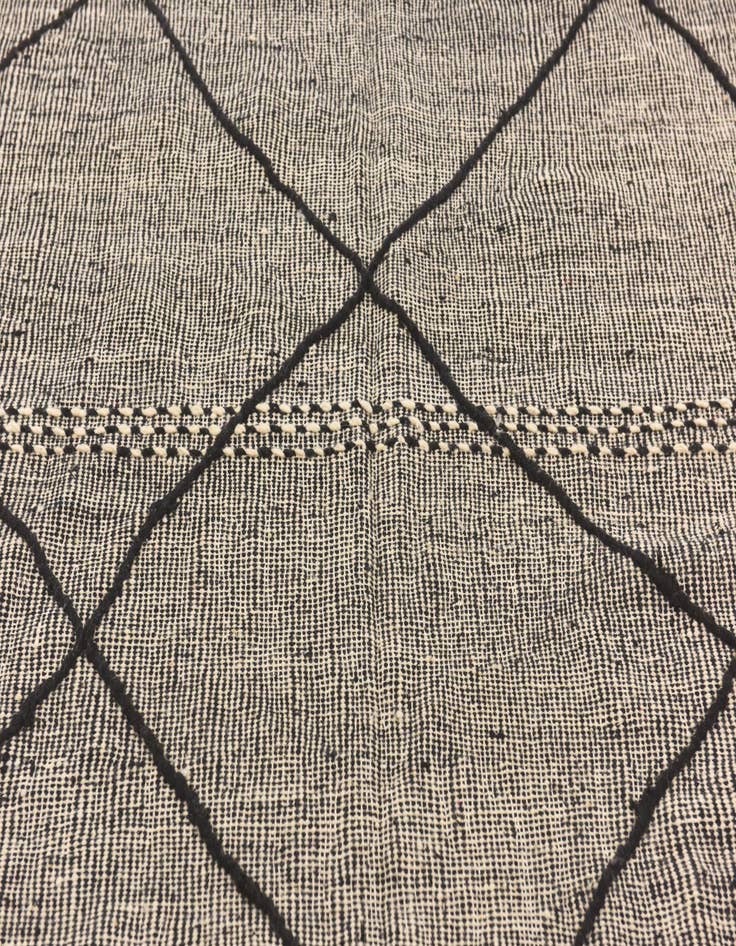 Detail image of  6' 4 x 9' 11  Hand Knotted Moroccan Wool Rug