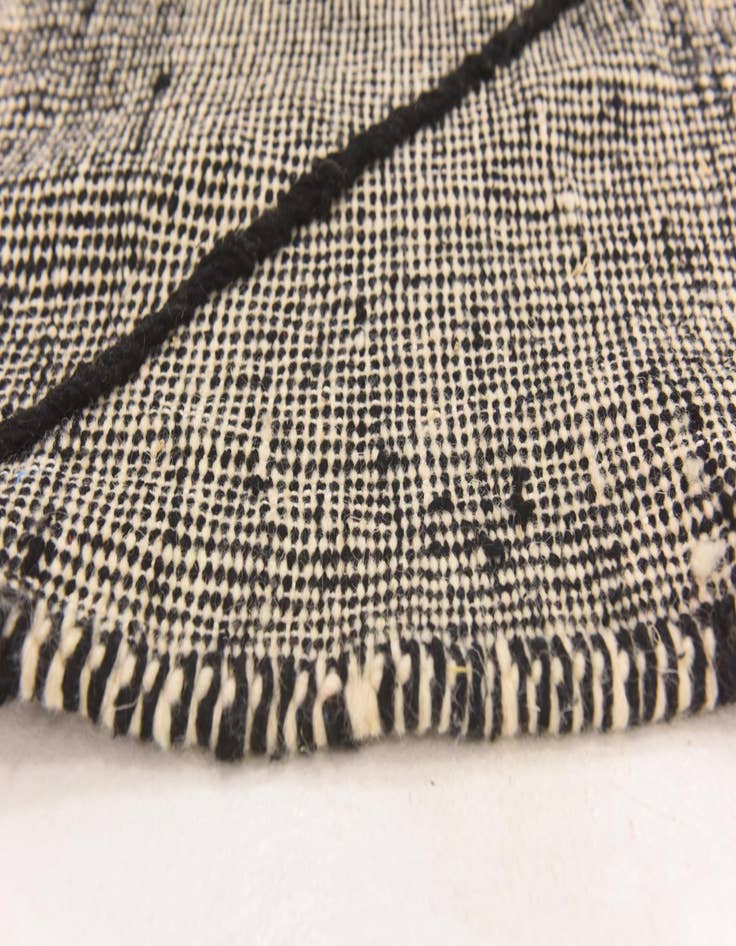 Detail image of  6' 4 x 9' 11  Hand Knotted Moroccan Wool Rug