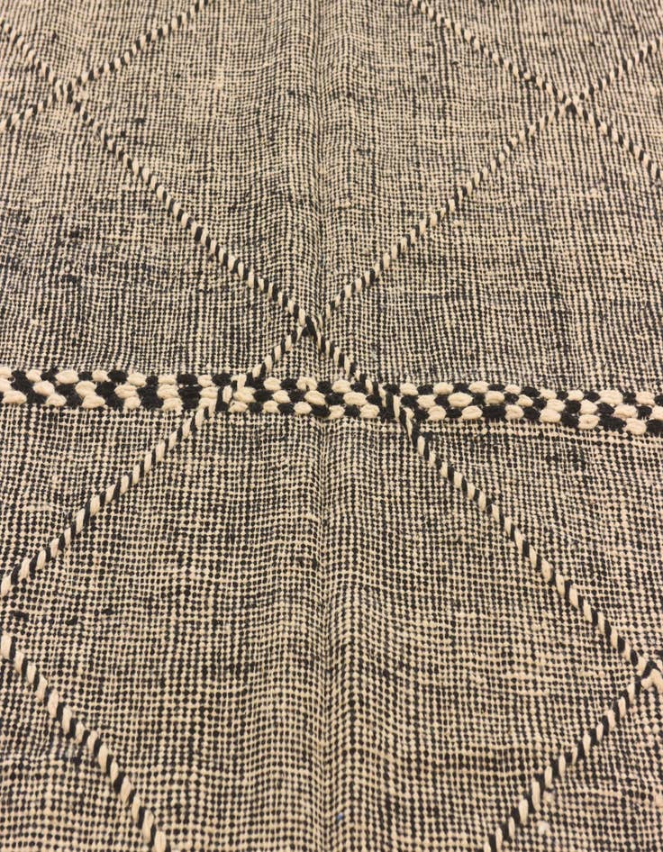 Detail image of  6' 5 x 11' 2  Hand Knotted Moroccan Wool Rug