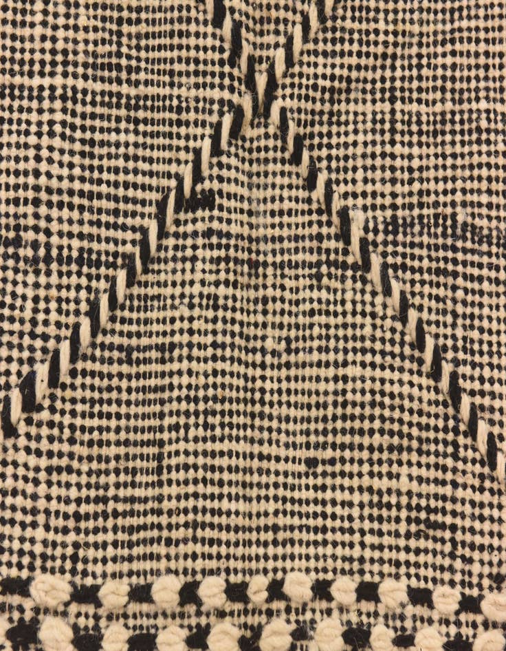 Detail image of  6' 5 x 11' 2  Hand Knotted Moroccan Wool Rug