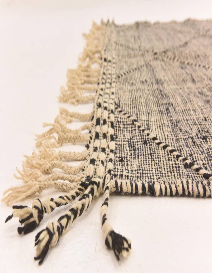 Detail image of  6' 5 x 11' 2  Hand Knotted Moroccan Wool Rug