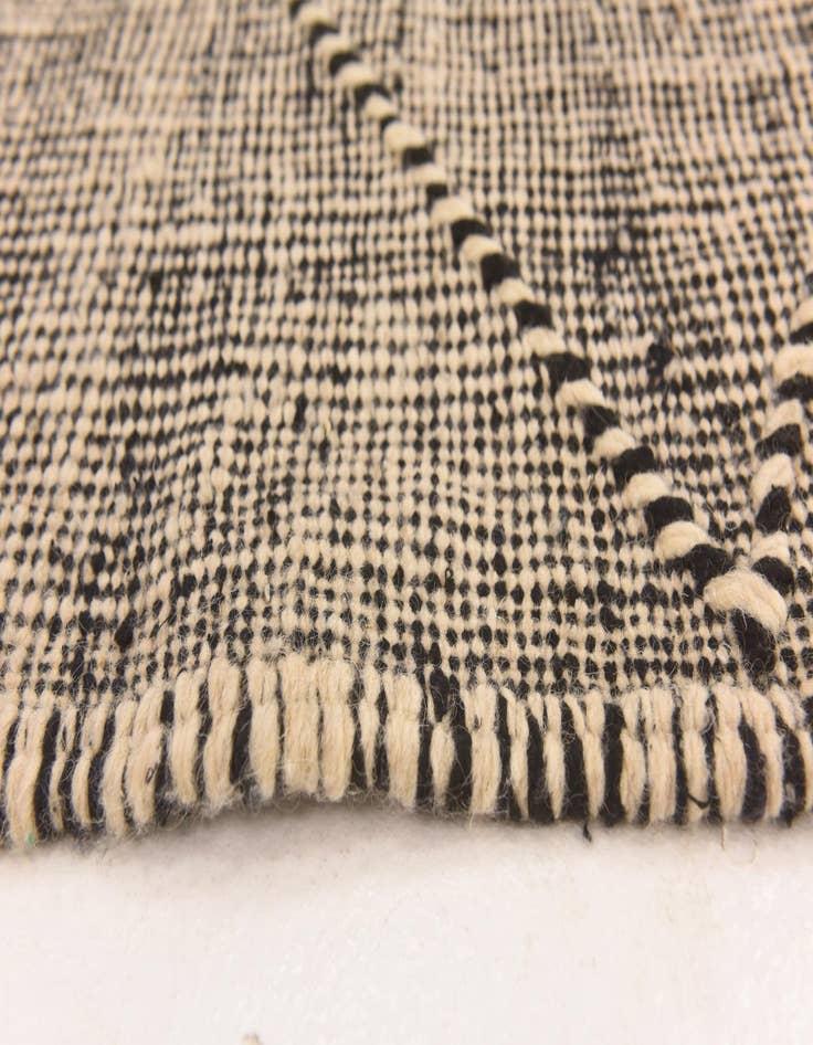 Detail image of  6' 5 x 11' 2  Hand Knotted Moroccan Wool Rug