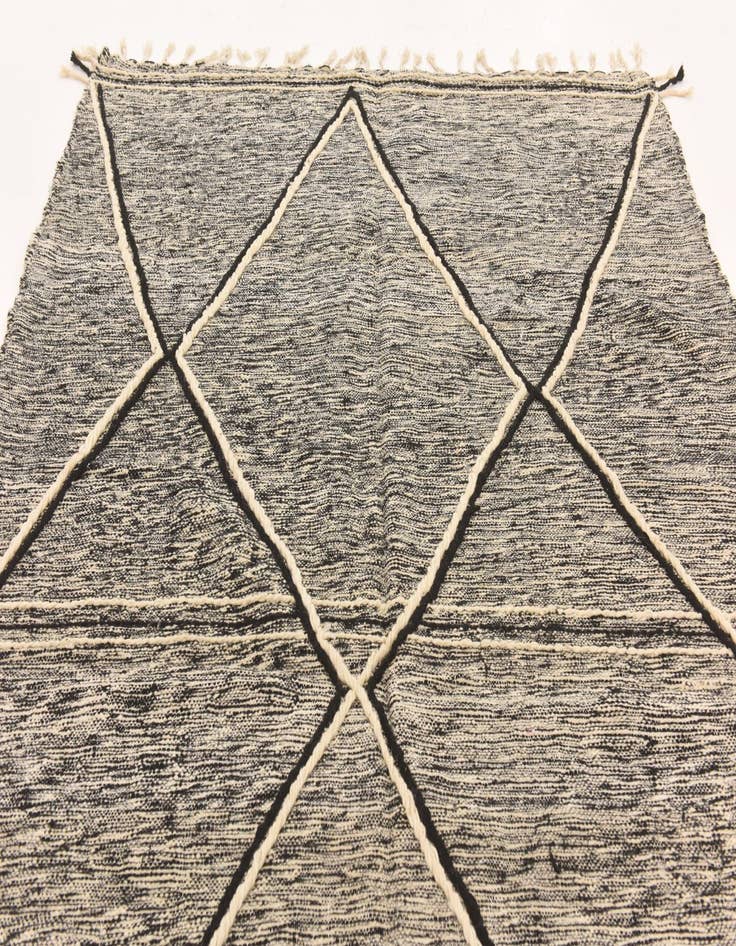 Detail image of  6' 9 x 9' 10  Hand Knotted Moroccan Wool Rug