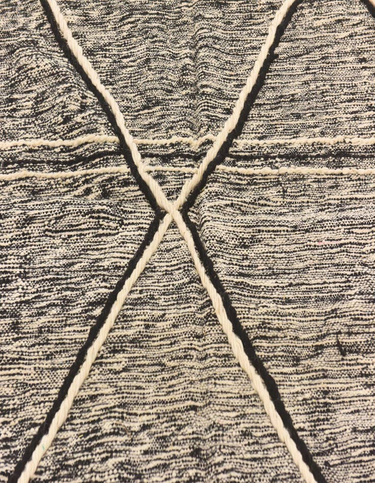 Detail image of  6' 9 x 9' 10  Hand Knotted Moroccan Wool Rug