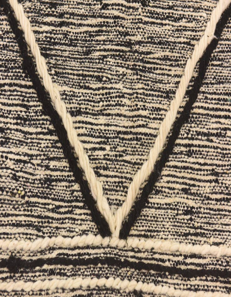 Detail image of  6' 9 x 9' 10  Hand Knotted Moroccan Wool Rug