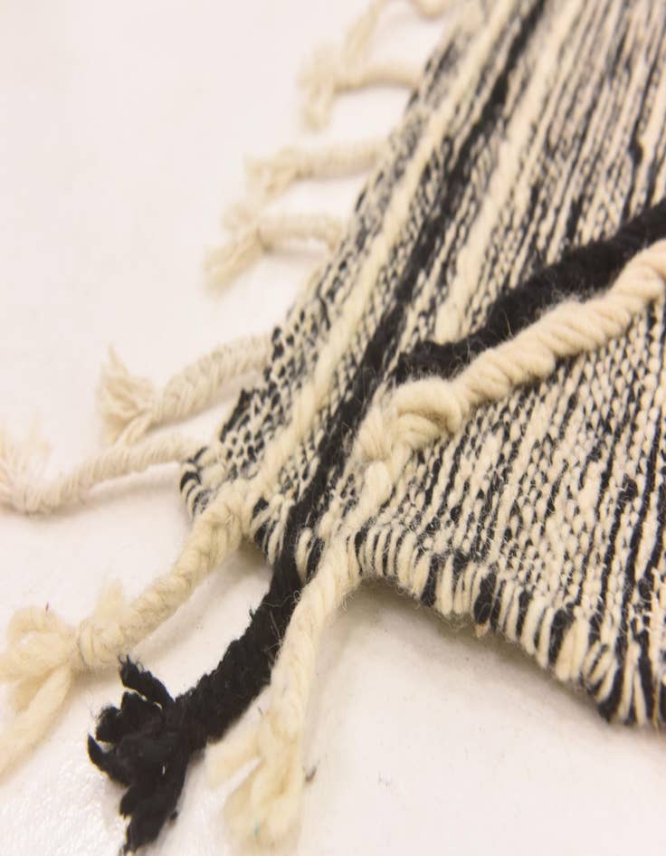 Detail image of  6' 9 x 9' 10  Hand Knotted Moroccan Wool Rug