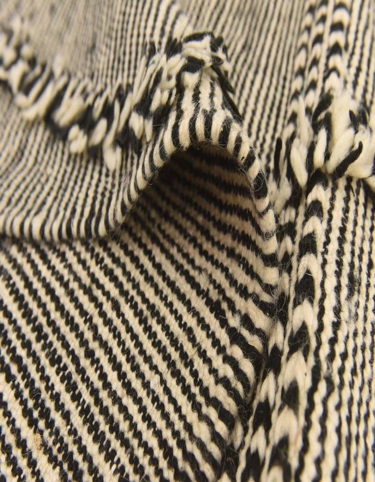 Detail image of  6' 6 x 11' 5  Hand Knotted Moroccan Wool Rug