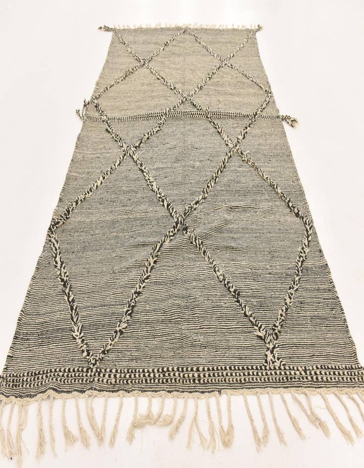 Detail image of  6' 6 x 11' 5  Hand Knotted Moroccan Wool Rug