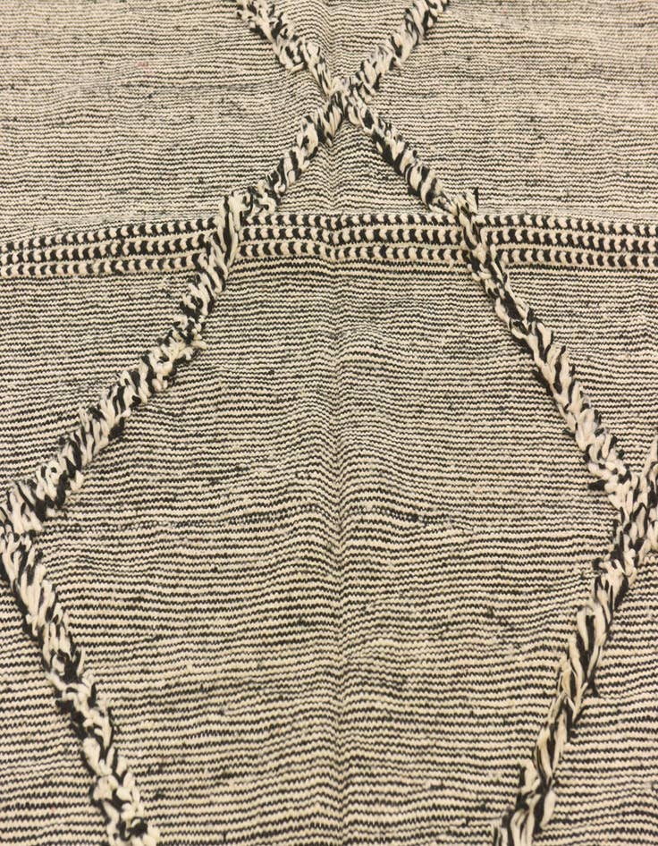 Detail image of  6' 6 x 11' 5  Hand Knotted Moroccan Wool Rug