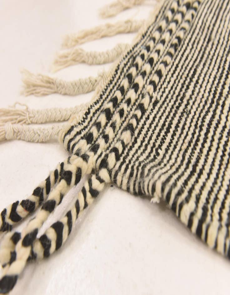 Detail image of  6' 6 x 11' 5  Hand Knotted Moroccan Wool Rug