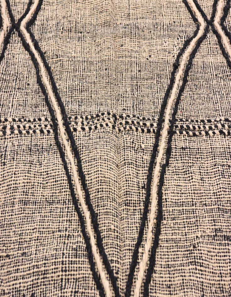 Detail image of  6' 2 x 9' 6  Hand Knotted Moroccan Wool Rug