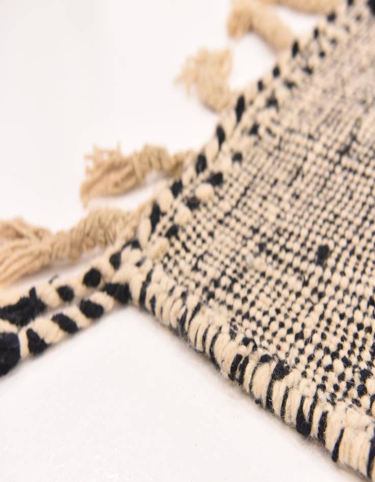 Detail image of  6' 2 x 9' 6  Hand Knotted Moroccan Wool Rug