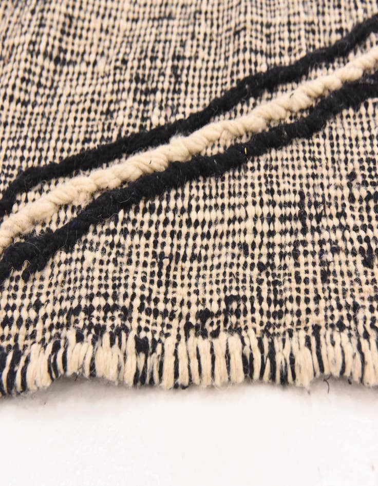 Detail image of  6' 2 x 9' 6  Hand Knotted Moroccan Wool Rug