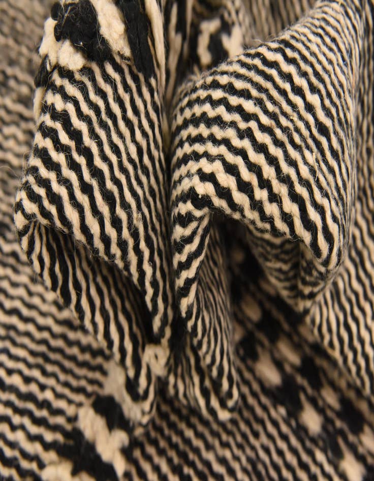 Detail image of  6' 4 x 10' 2  Hand Knotted Moroccan Wool Rug