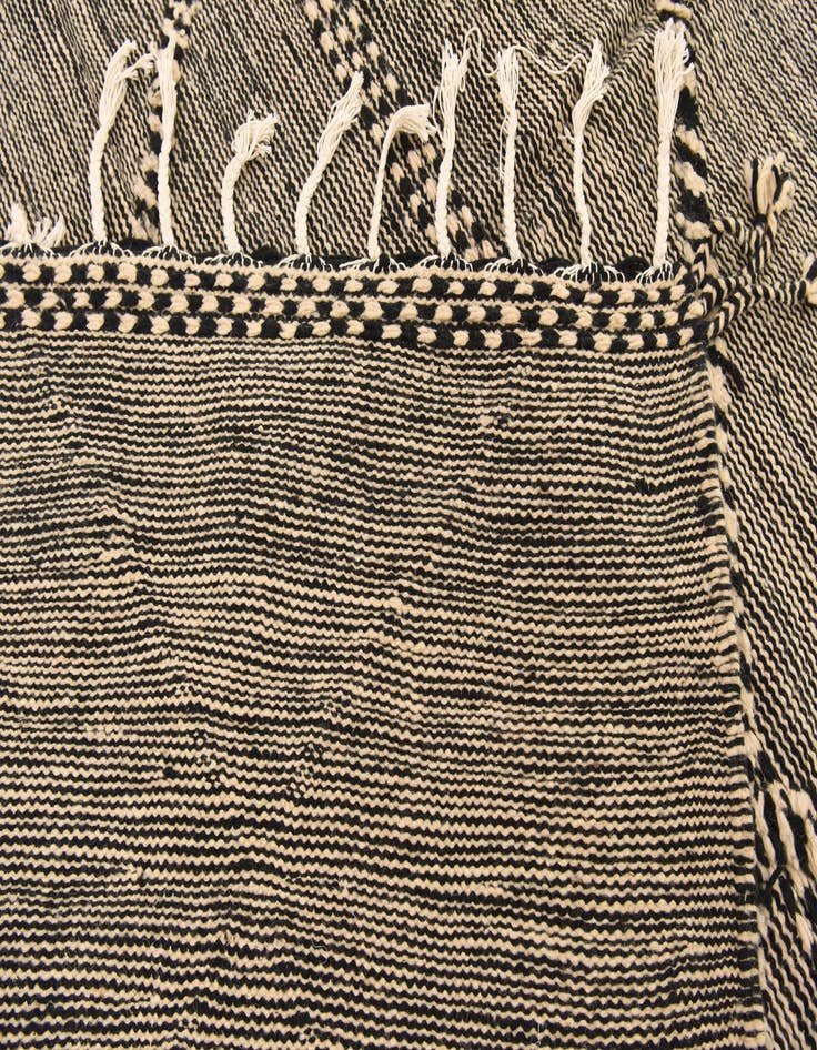 Detail image of  6' 4 x 10' 2  Hand Knotted Moroccan Wool Rug