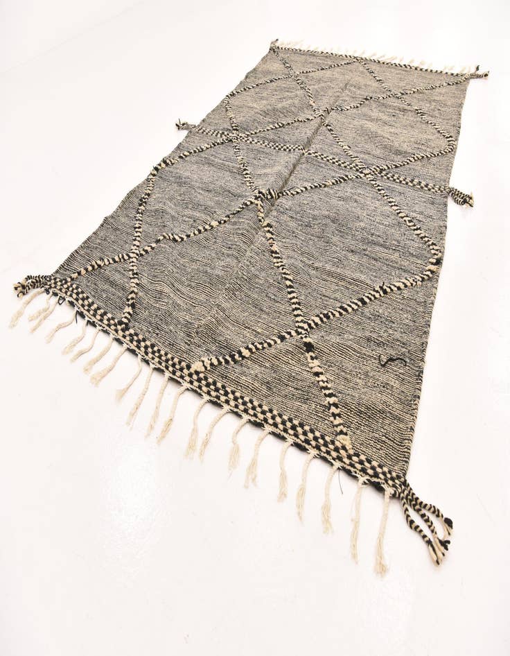 Detail image of  6' 4 x 10' 2  Hand Knotted Moroccan Wool Rug