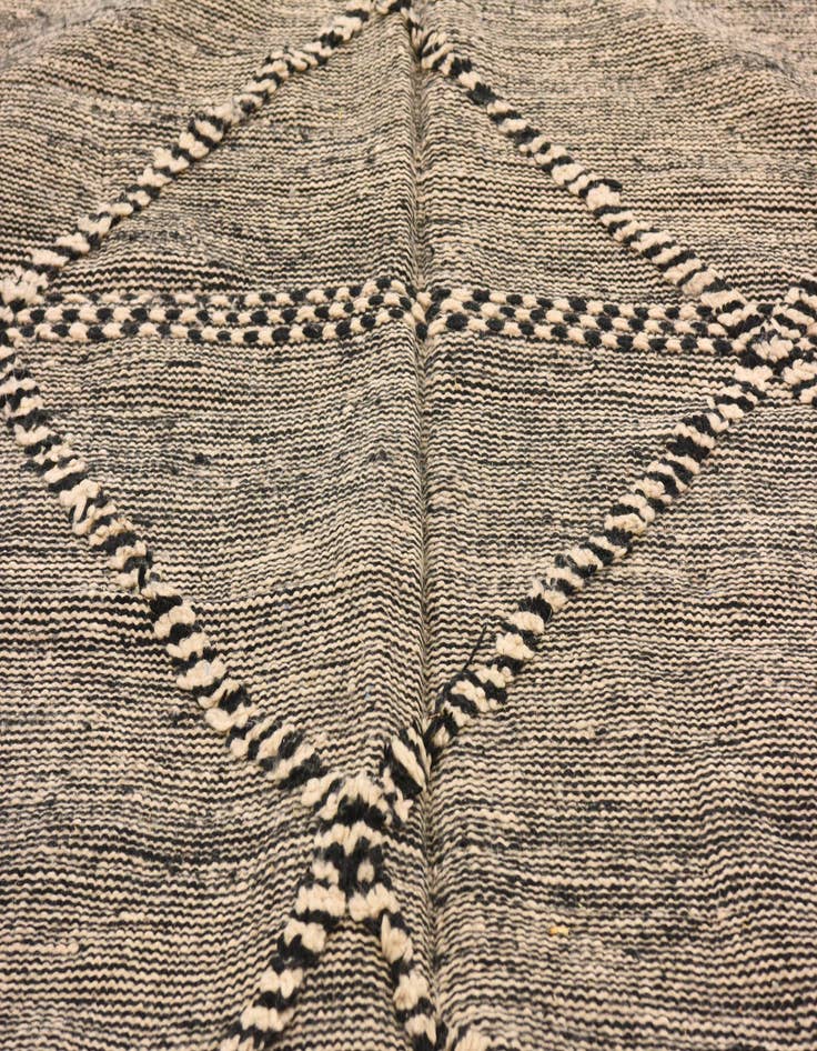 Detail image of  6' 4 x 10' 2  Hand Knotted Moroccan Wool Rug