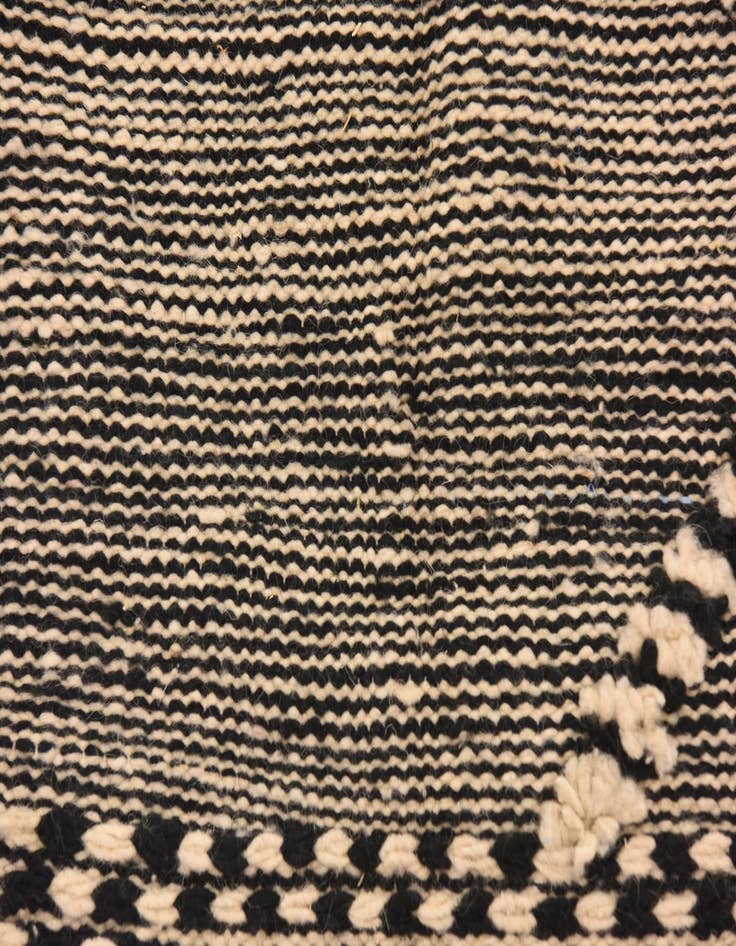 Detail image of  6' 4 x 10' 2  Hand Knotted Moroccan Wool Rug
