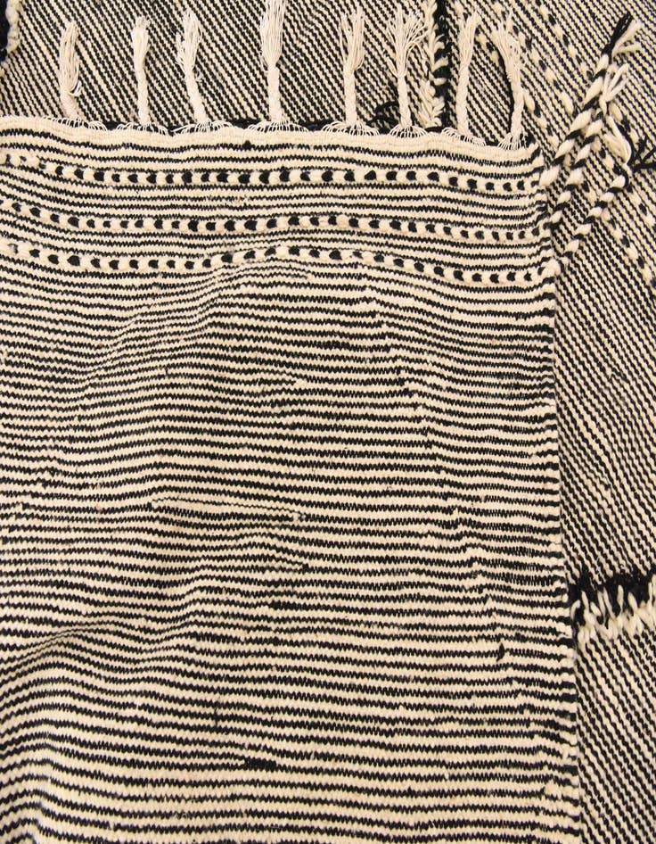 Detail image of  6' 6 x 11' 9  Hand Knotted Moroccan Wool Rug