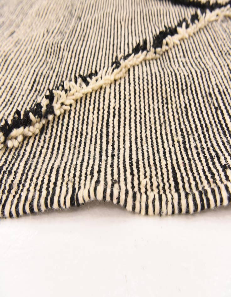 Detail image of  6' 6 x 11' 9  Hand Knotted Moroccan Wool Rug