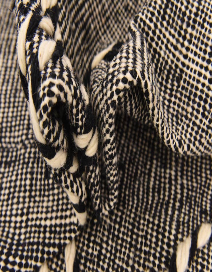 Detail image of  6' 7 x 9' 9  Hand Knotted Moroccan Wool Rug