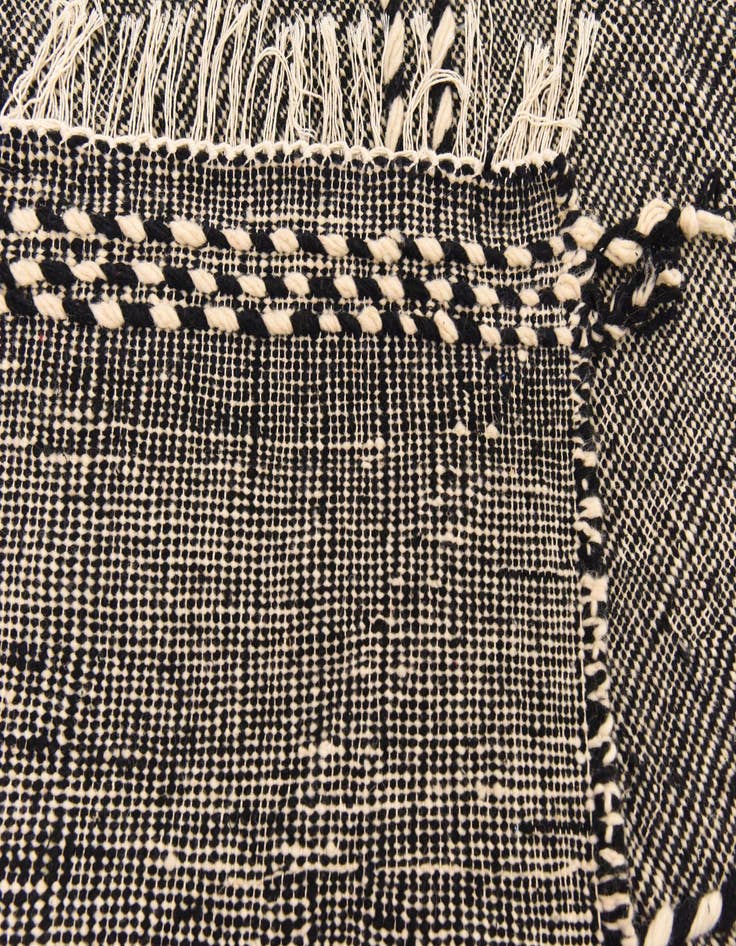 Detail image of  6' 7 x 9' 9  Hand Knotted Moroccan Wool Rug