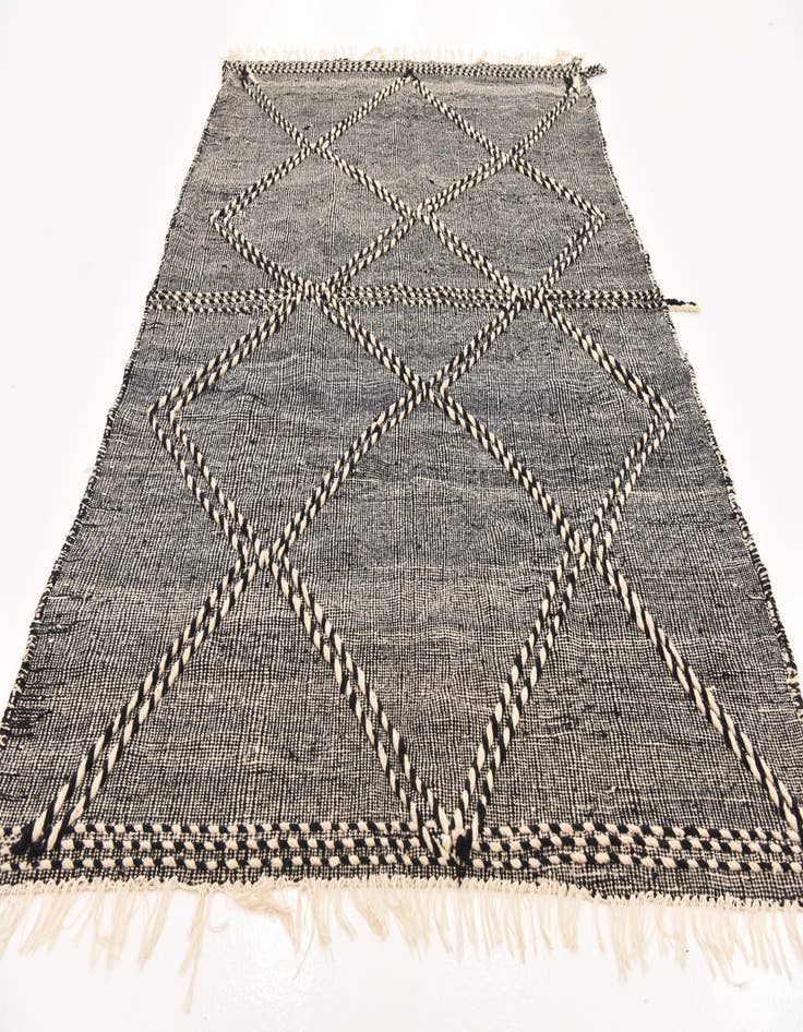 Detail image of  6' 7 x 9' 9  Hand Knotted Moroccan Wool Rug