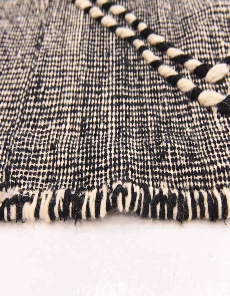 Detail image of  6' 7 x 9' 9  Hand Knotted Moroccan Wool Rug