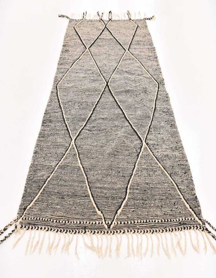 Detail image of  5' 2 x 8' 10  Hand Knotted Moroccan Wool Rug