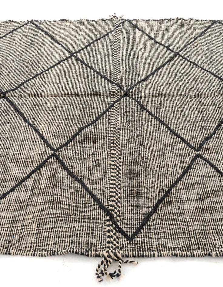 Detail image of  6' 9 x 9' 6  Hand Knotted Moroccan Wool Rug