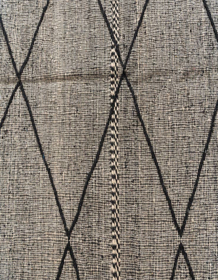 Detail image of  6' 9 x 9' 6  Hand Knotted Moroccan Wool Rug