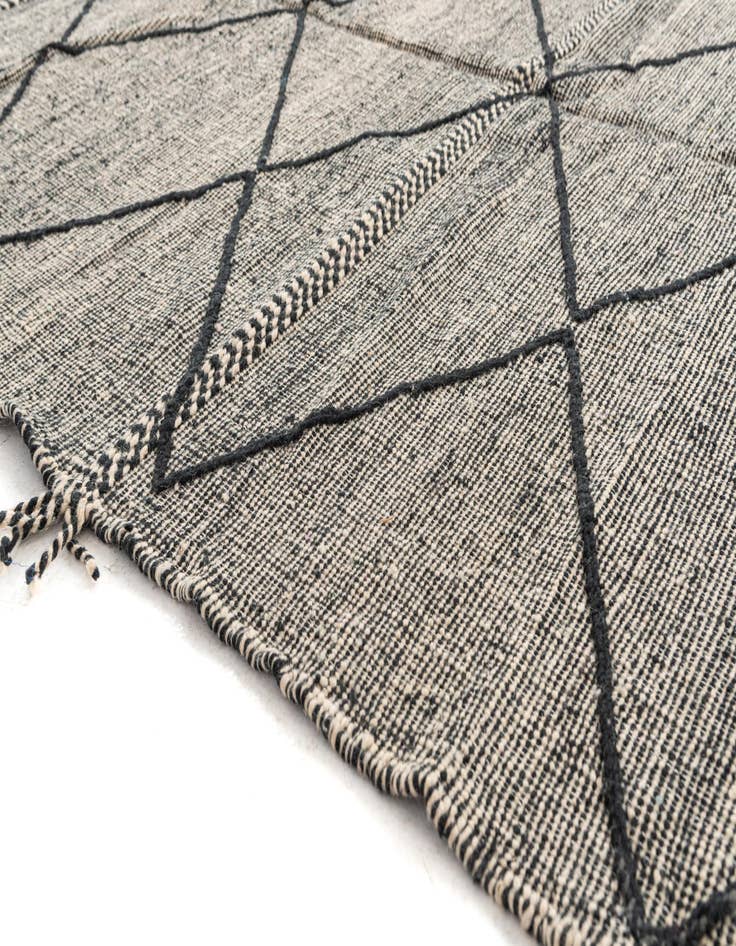 Detail image of  6' 9 x 9' 6  Hand Knotted Moroccan Wool Rug