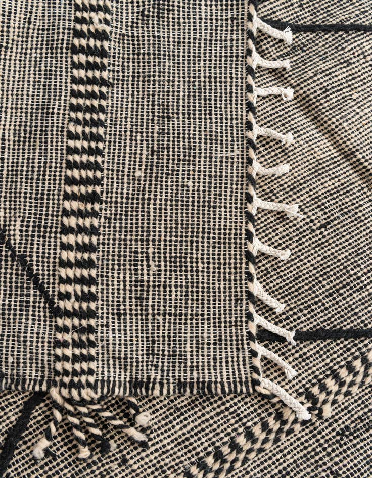 Detail image of  6' 9 x 9' 6  Hand Knotted Moroccan Wool Rug