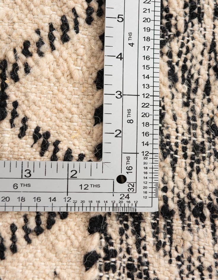 Detail image of  6' 6 x 10'  Hand Knotted Moroccan Wool Rug