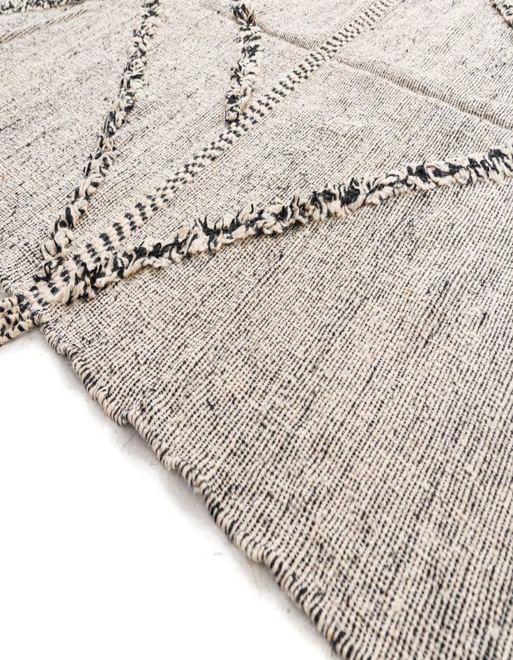 Detail image of  6' 8 x 9' 5  Hand Knotted Moroccan Wool Rug