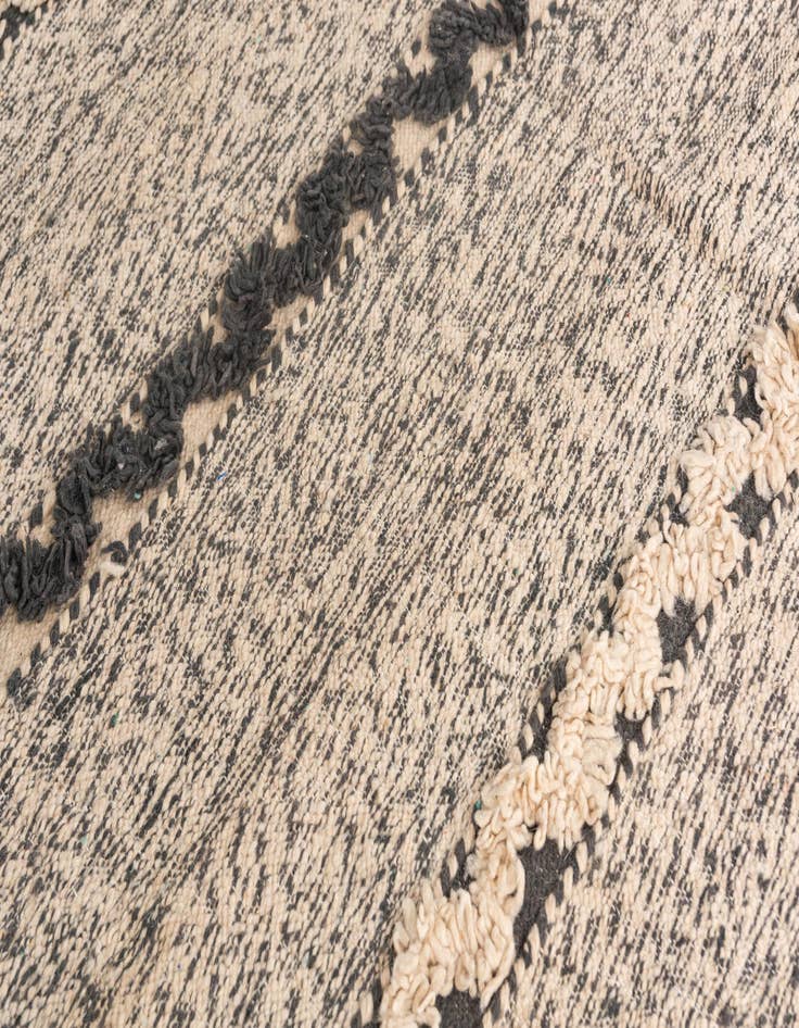 Detail image of  6' 8 x 10' 2  Hand Knotted Moroccan Wool Rug