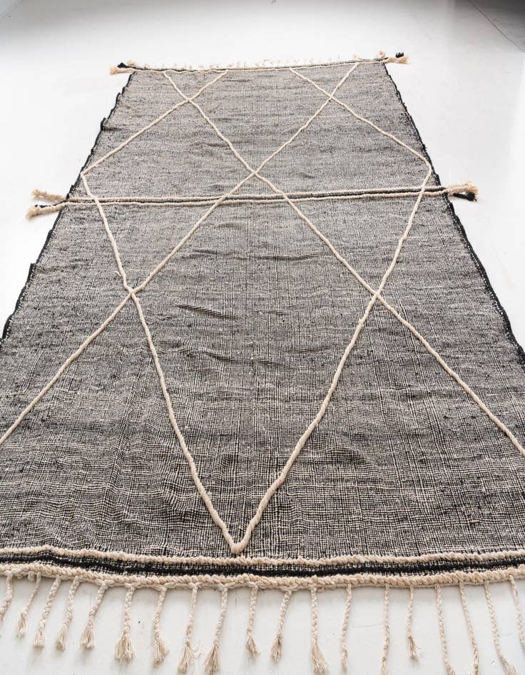 Detail image of  9' 10 x 12' 9  Hand Knotted Moroccan Wool Rug