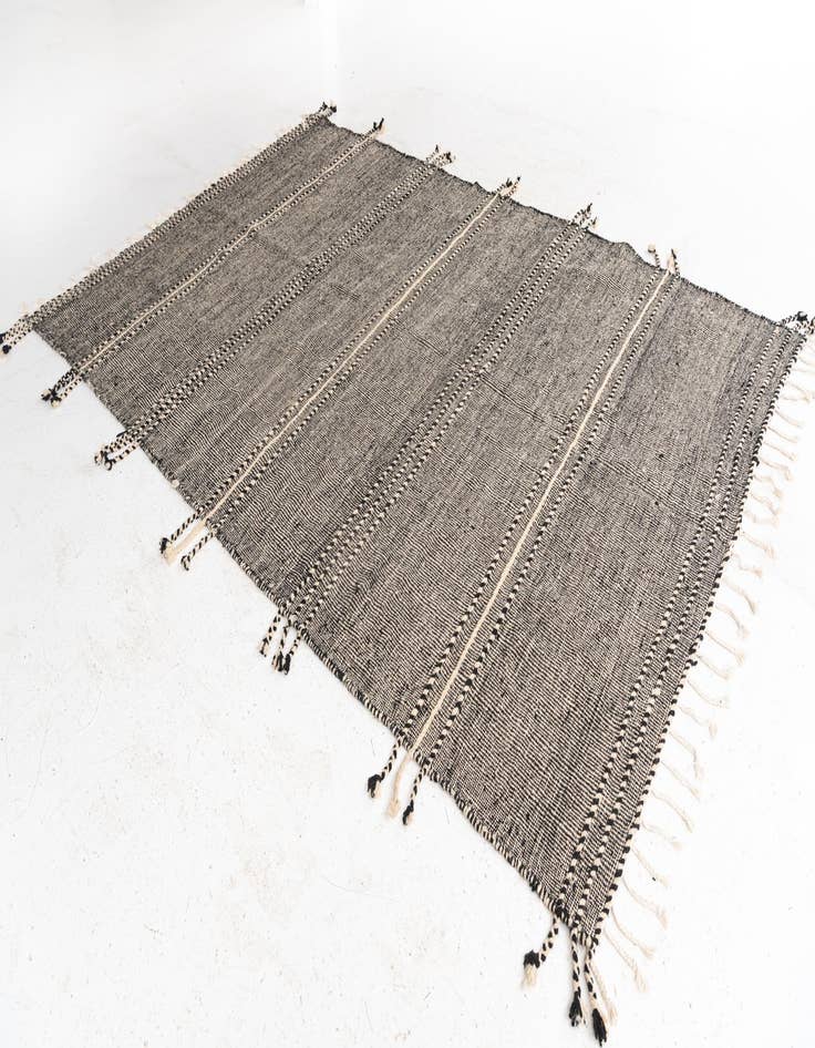 Detail image of  6' 9 x 10' 4  Hand Knotted Moroccan Wool Rug