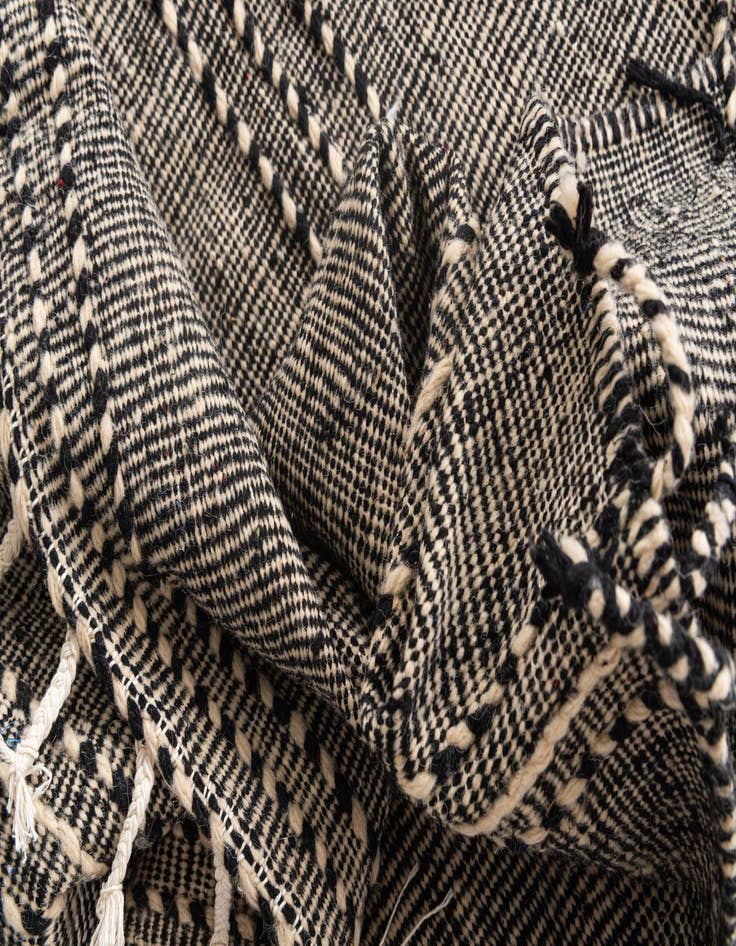 Detail image of  6' 9 x 10' 4  Hand Knotted Moroccan Wool Rug