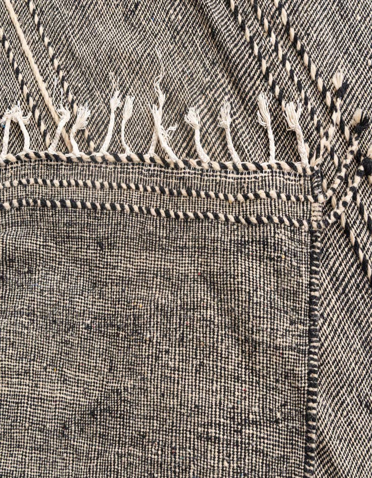 Detail image of  6' 9 x 10' 4  Hand Knotted Moroccan Wool Rug