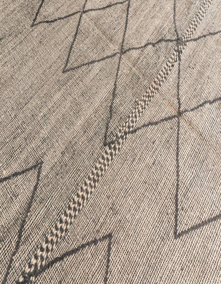 Detail image of  6' 7 x 9' 2  Hand Knotted Moroccan Wool Rug