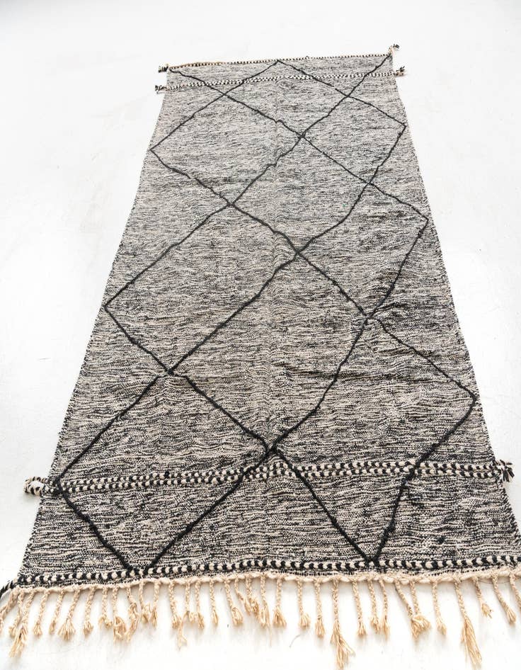 Detail image of  6' 2 x 9' 9  Hand Knotted Moroccan Wool Rug