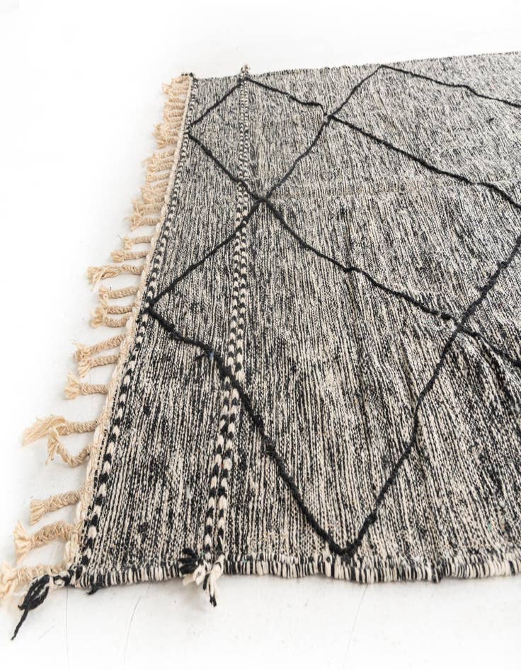 Detail image of  6' 2 x 9' 9  Hand Knotted Moroccan Wool Rug