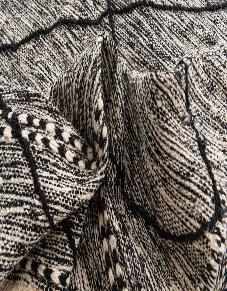 Detail image of  6' 2 x 9' 9  Hand Knotted Moroccan Wool Rug