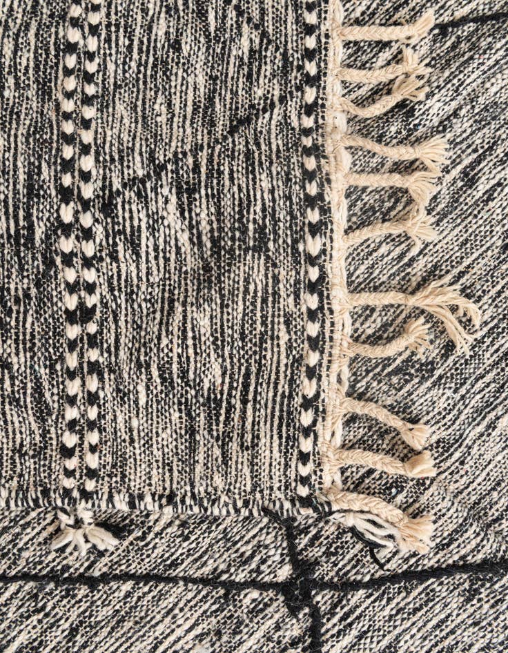 Detail image of  6' 2 x 9' 9  Hand Knotted Moroccan Wool Rug