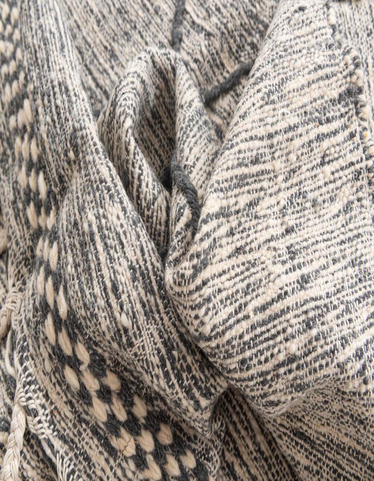 Detail image of  6' 2 x 10'  Hand Knotted Moroccan Wool Rug