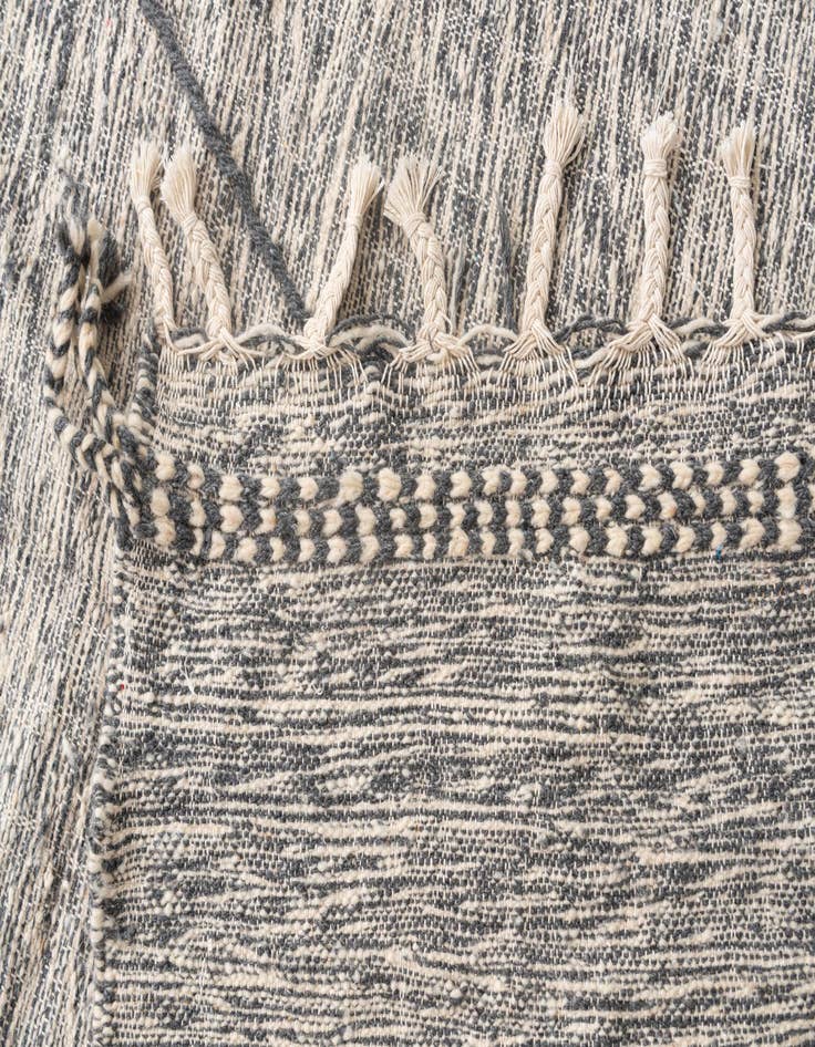 Detail image of  6' 2 x 10'  Hand Knotted Moroccan Wool Rug