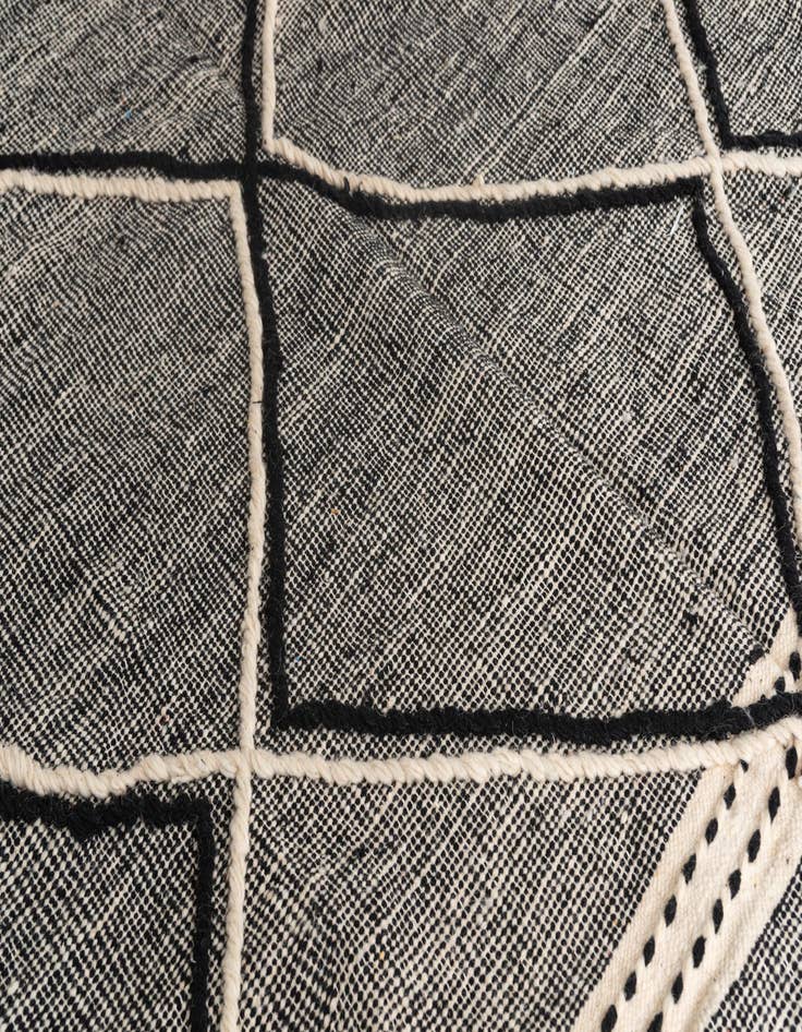 Detail image of  6' 1 x 9' 5  Hand Knotted Moroccan Wool Rug